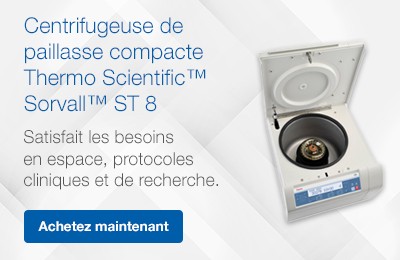 Centrifugeuse de paillasse compacte Thermo Scientific™ Sorvall™ ST 8 