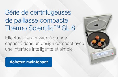 Série de centrifugeuses de paillasse compacte  Thermo Scientific™ SL 8