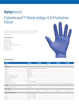 Fisherbrand™ Nitrile Indigo 4.0 Protective Glove