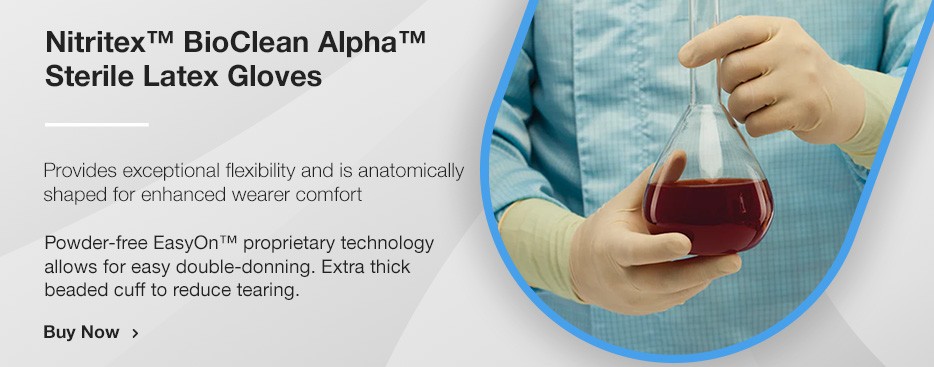 Nitritex™ BioClean Alpha™ Sterile Latex Gloves