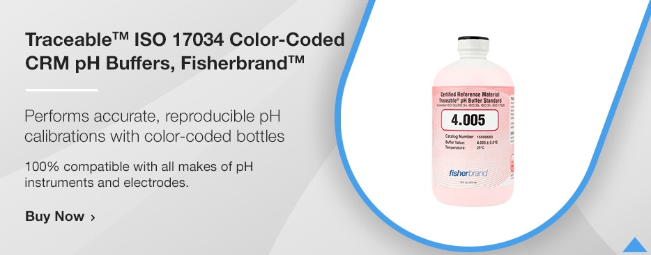 Traceable ISO 17034 Color-Coded CRM pH Buffers, Fisherbrand