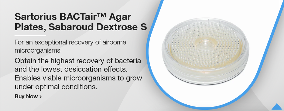 Sartorius BACTair™ Agar Plates, Sabaroud Dextrose S