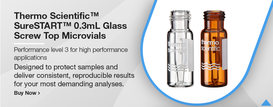 Thermo Scientific™ SureSTART™ 0.3 mL Glass Screw Top Microvials